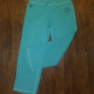 Life Is Good Teal Sweatpants